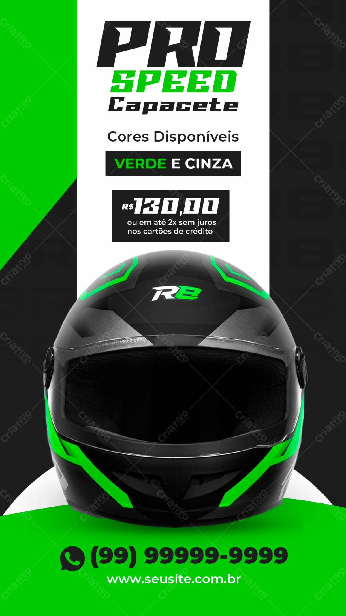 Flyer Capacete PRO SPEED PSD Editável