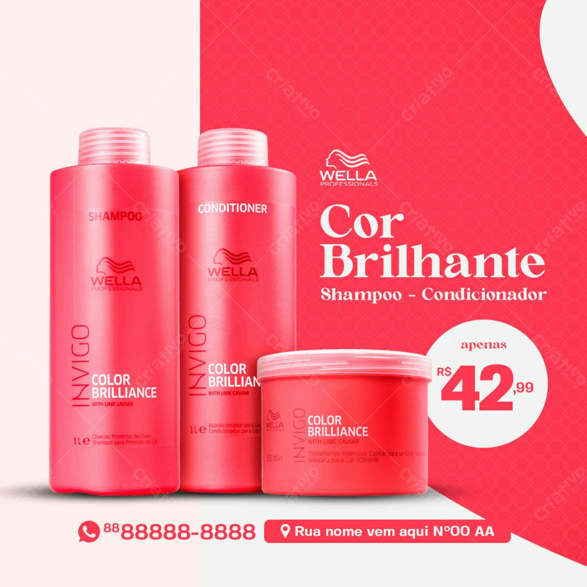 Banner Kit Shampoo Condicionador PSD Editável