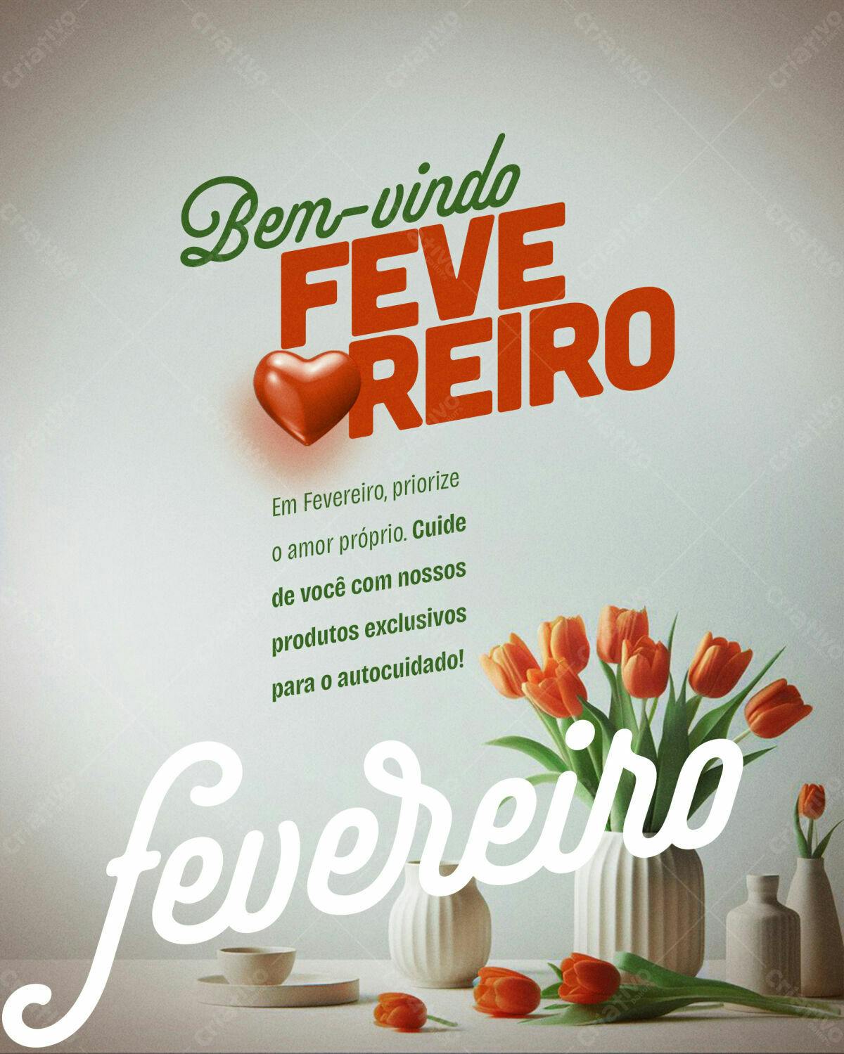 Post para o Mês do Amor Próprio PSD Editável