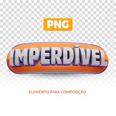 Imperdivel Selo 3D