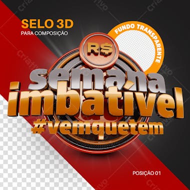 Selo semana imbativel 01