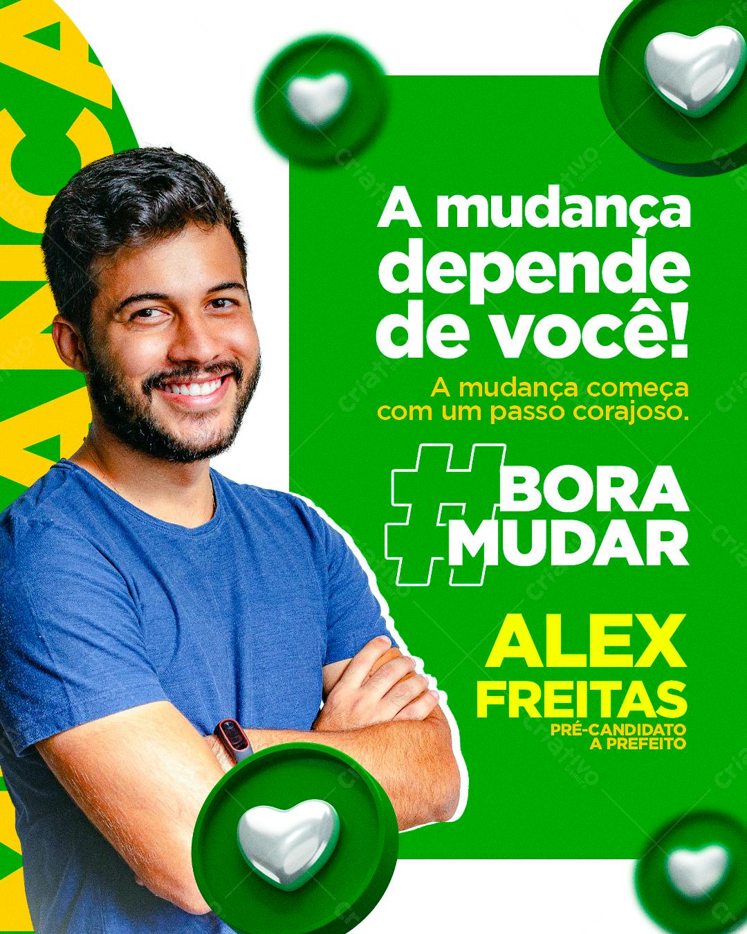 Flyer de Campanha Política PSD Editável