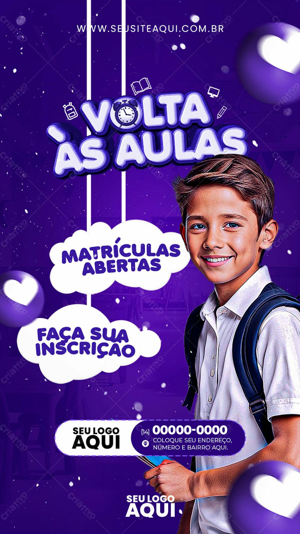 STORY | VOLTA ÀS AULAS | MATRÍCULAS ABERTAS | ESCOLA | PSD E