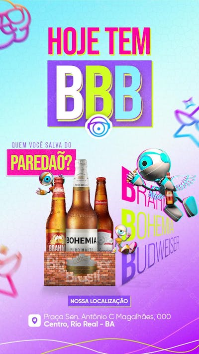 Post-Story---Hoje-Tem-Bbb---Big-Brother-Brasil---Reality-Sho