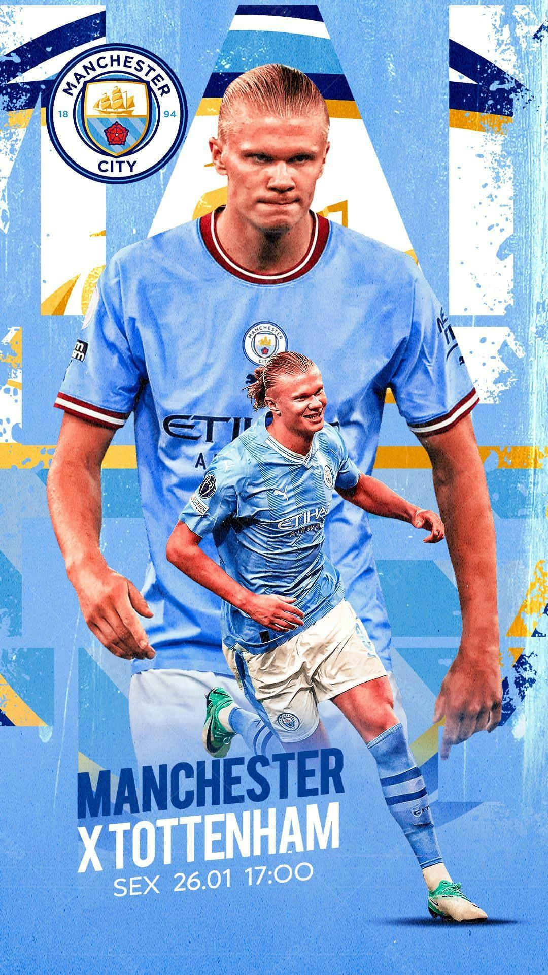 Poster Manchester x Tottenham PSD Editável
