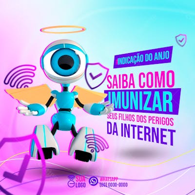 Post Provedor De Internet Bbb - Indicação Do Anjo psd
