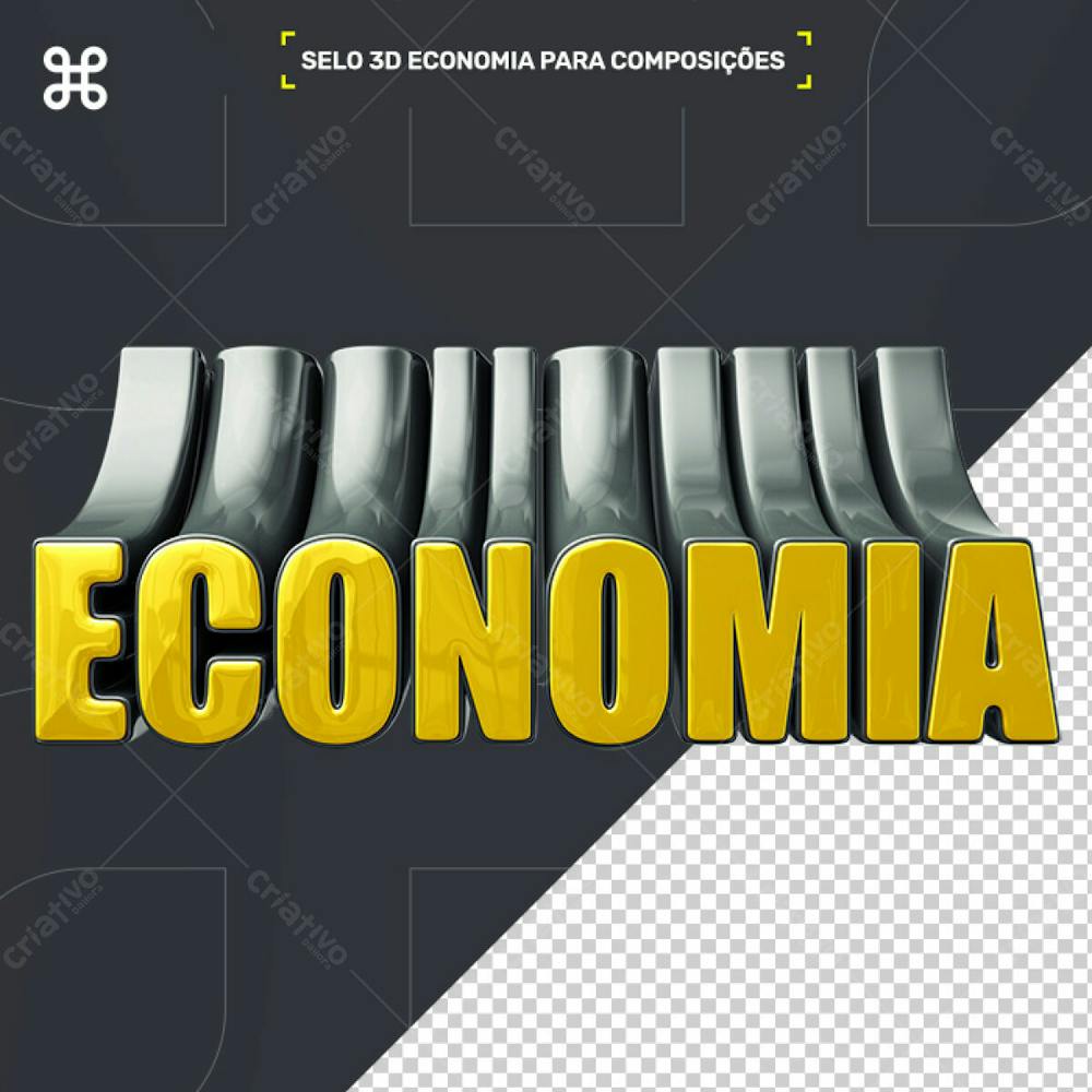 Selo 3D Preto Supermercado Mercado Economia Ofertas Psd