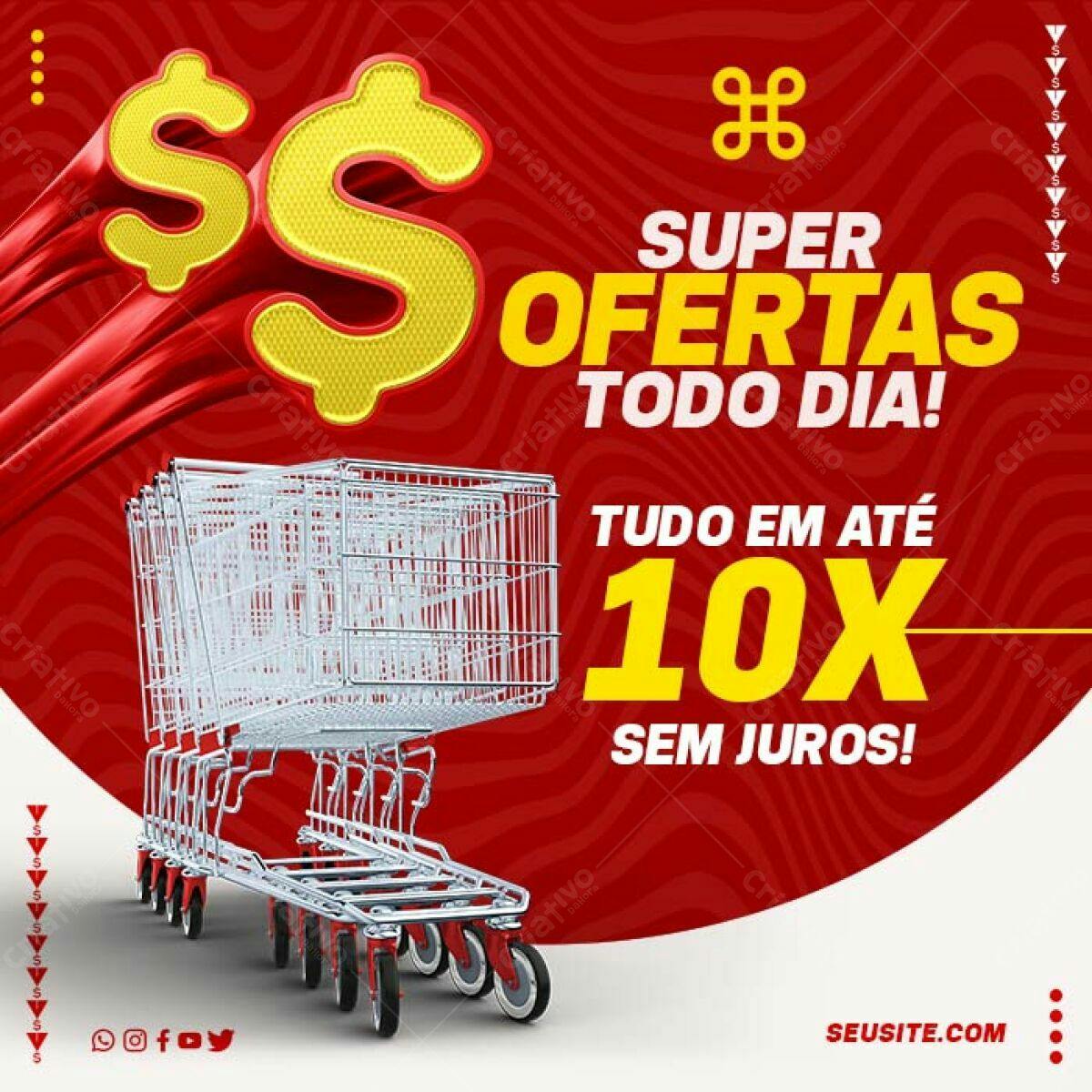 Banner Super Ofertas PSD Editável