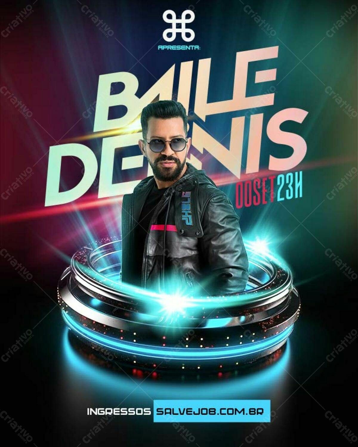 Flyer Baile Denis PSD Editável
