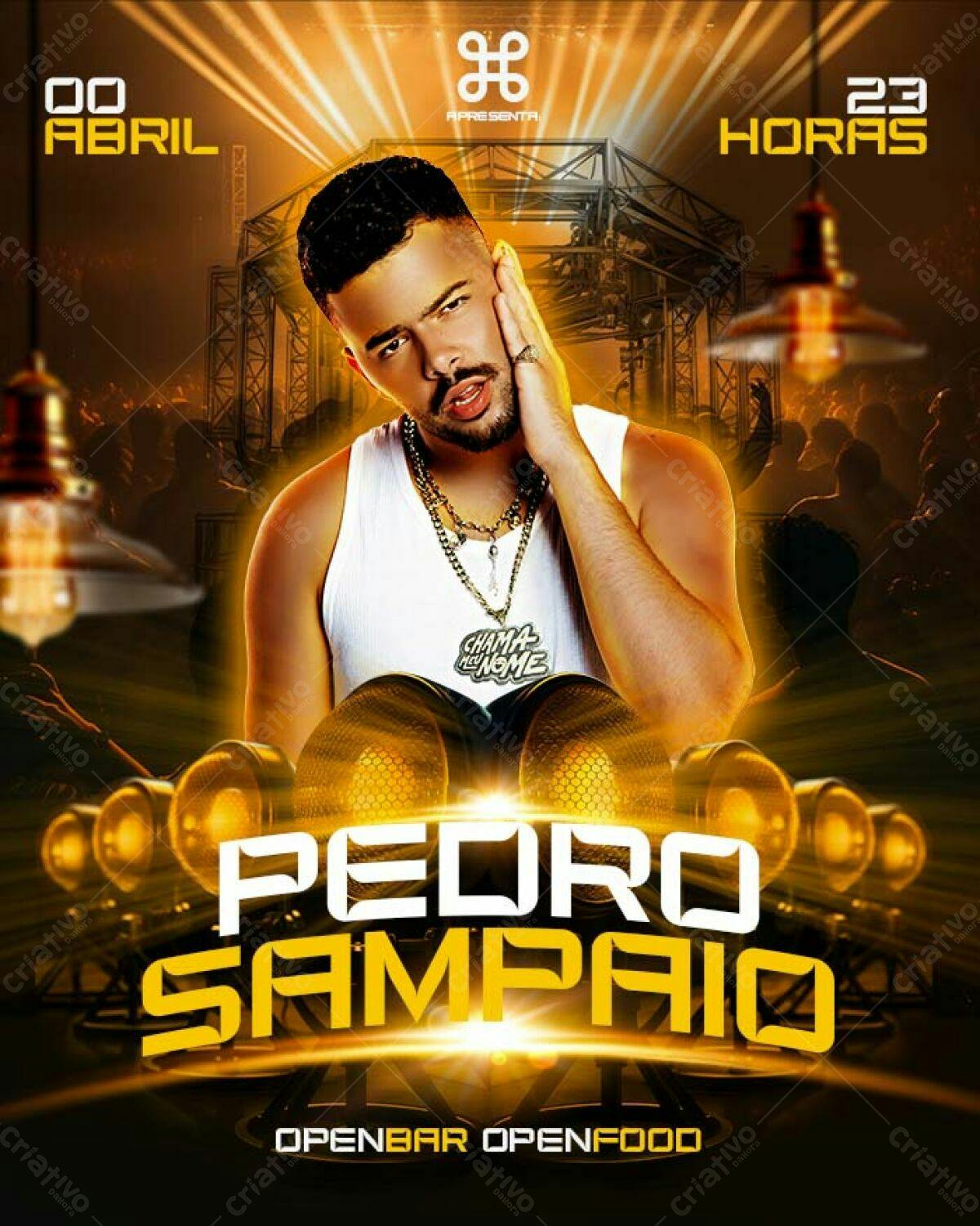 Flyer para Show Pedro Sampaio PSD Editável