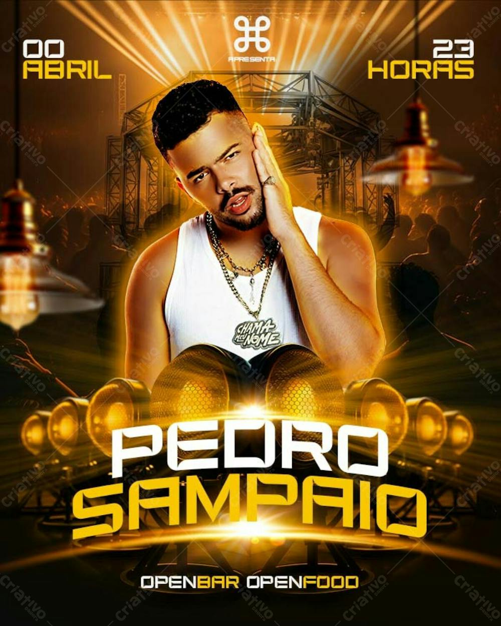 Flyer Balada Show Pedro Sampaio Psd