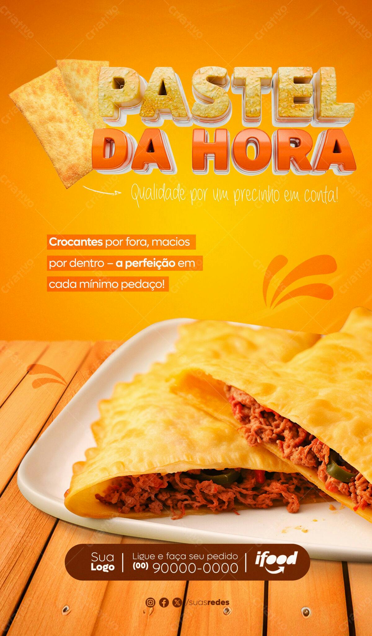 Flyer Pastelaria PSD Editável