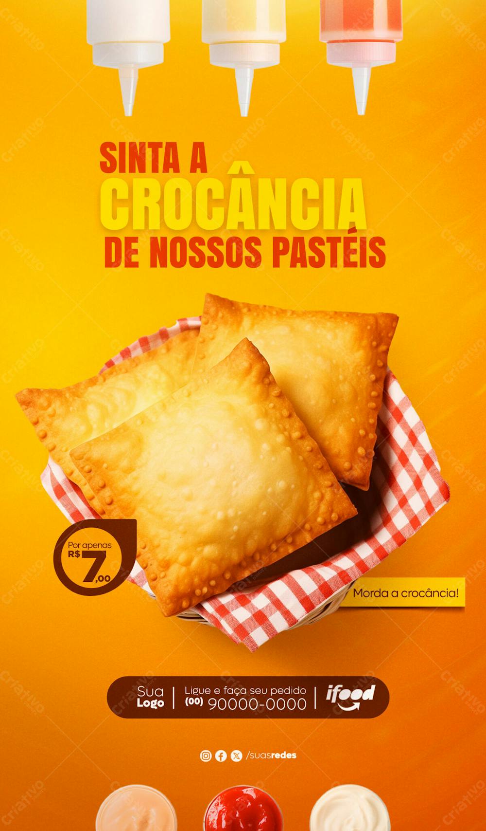 Morda A Crocância Pastelaria Pastel Social Media Post Story