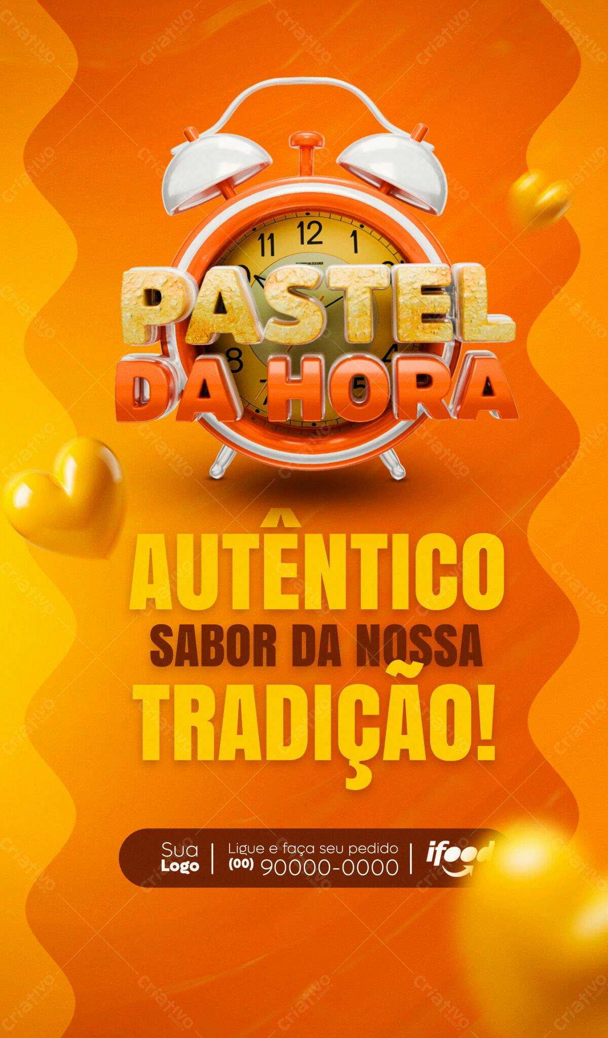 Flyer Pastel Da Hora PSD Editável