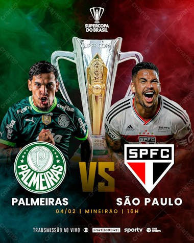 Feed | supercopa | são paulo vs palmeiras | futebol