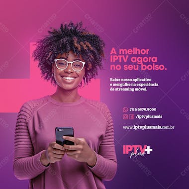 Social média iptv psd