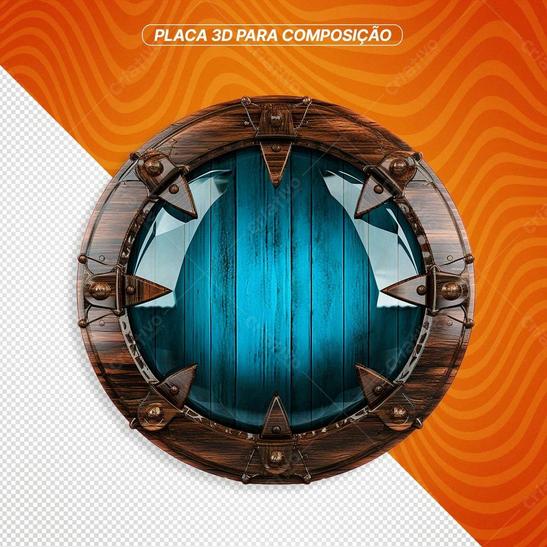 Icone Escudo Viking PNG com fundo transparente