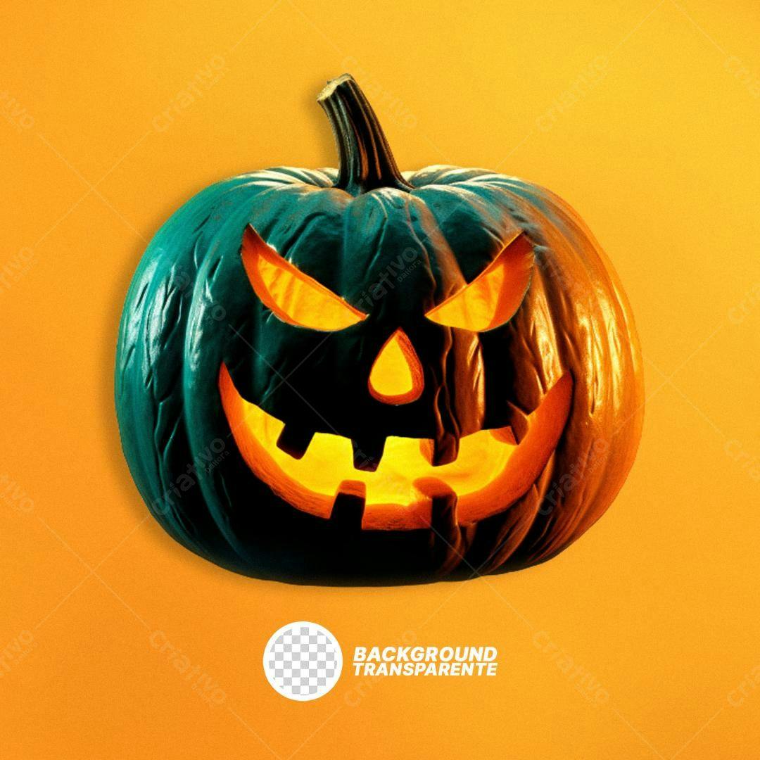 Icone Abóbora Halloween PNG com fundo transparente