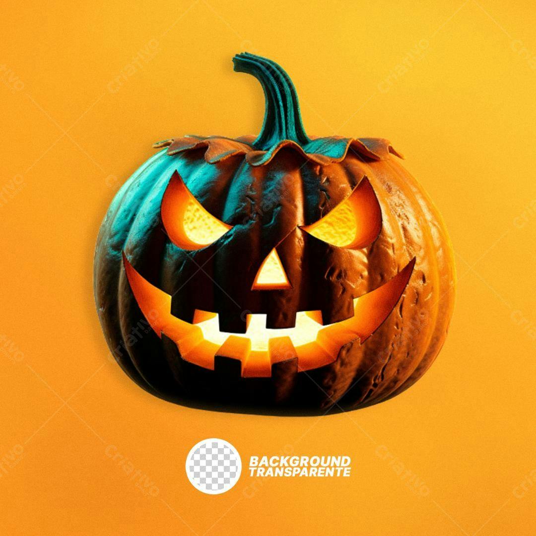 Icone Halloween Abóbora PNG com fundo transparente