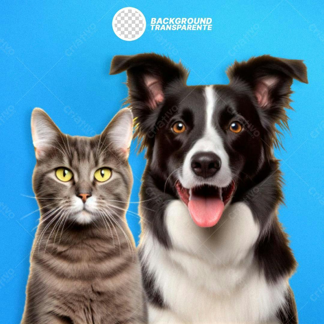 Icone Gato e Cachorro PNG com fundo transparente