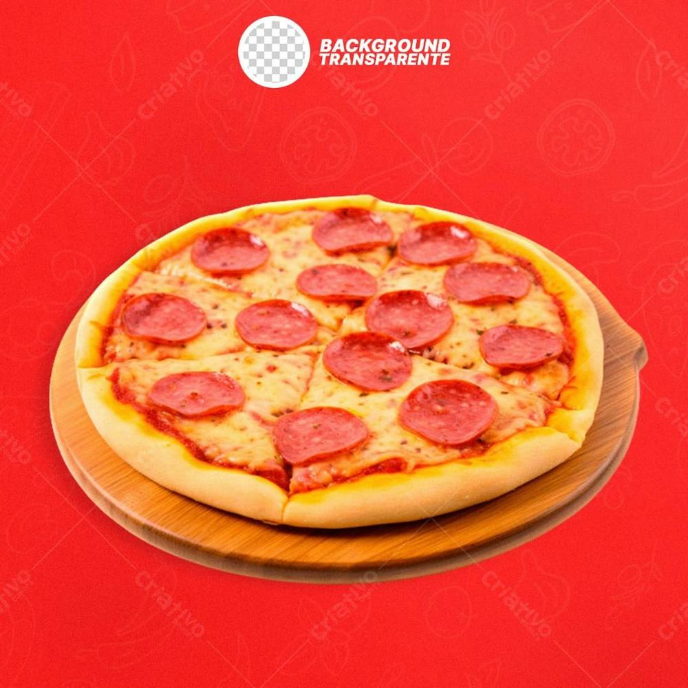 Pizza De Pepperoni Com Fundo Transparente 