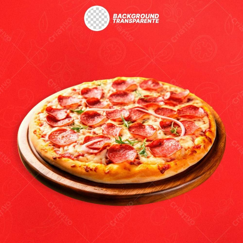 Pizza De Pepperoni Com Fundo Transparente 