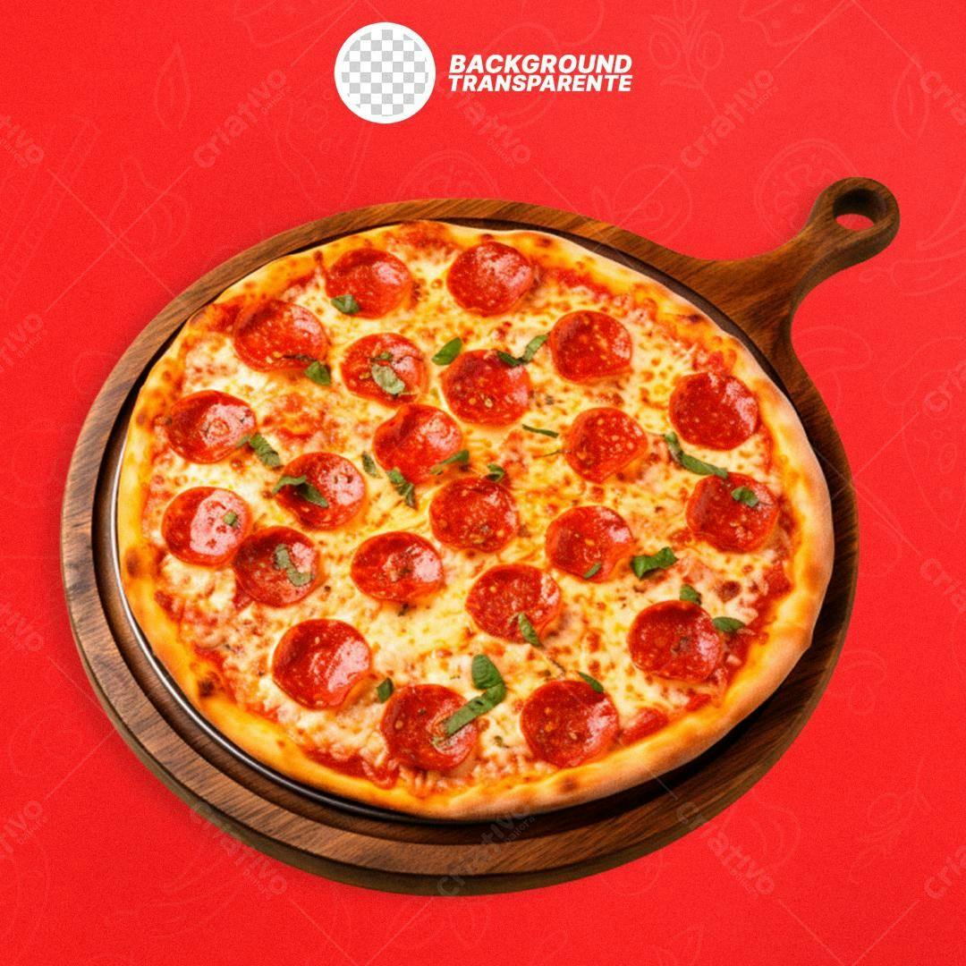 Imagem Pizza Pepperoni PNG com fundo transparente