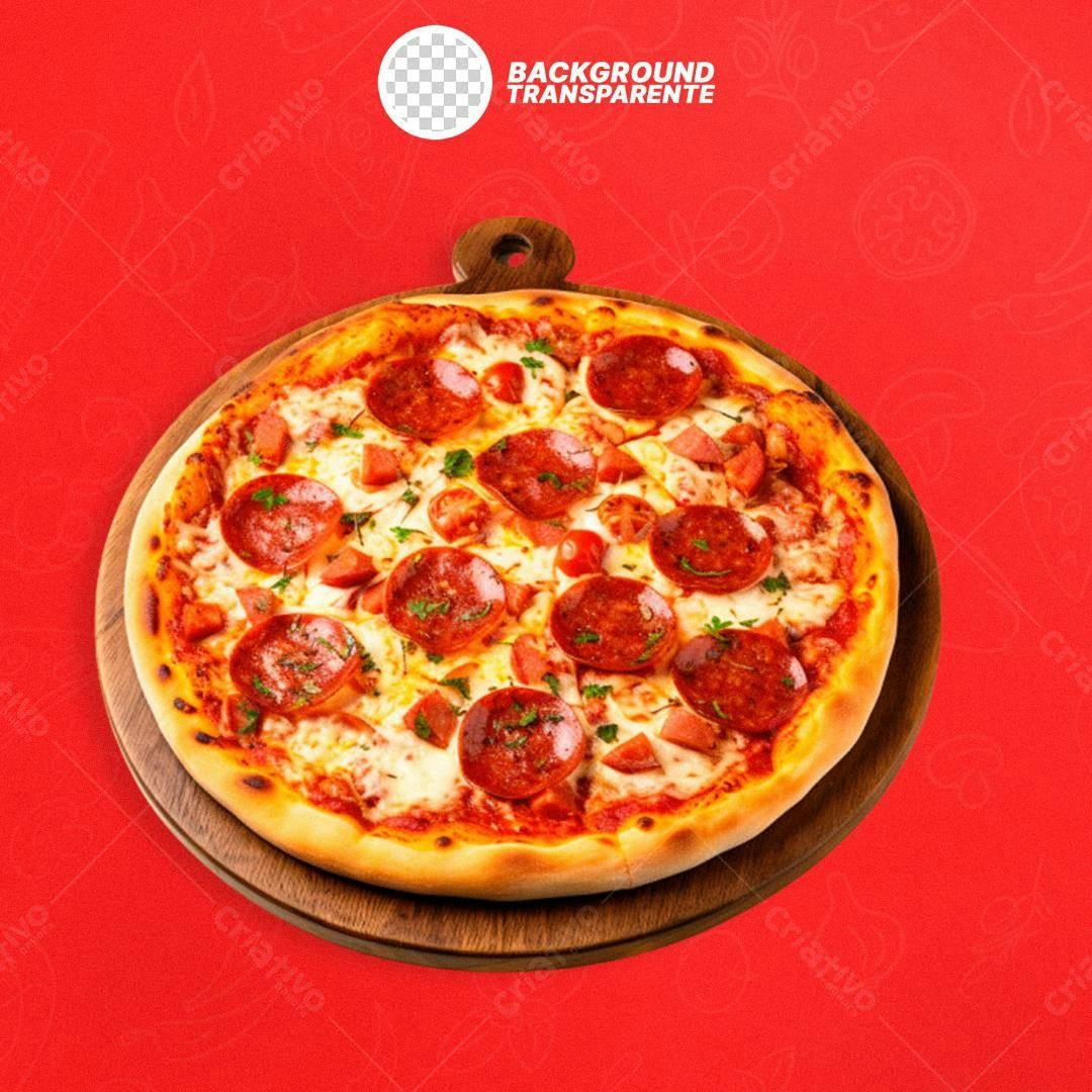 Imagem Pizza Pepperoni PNG com fundo transparente