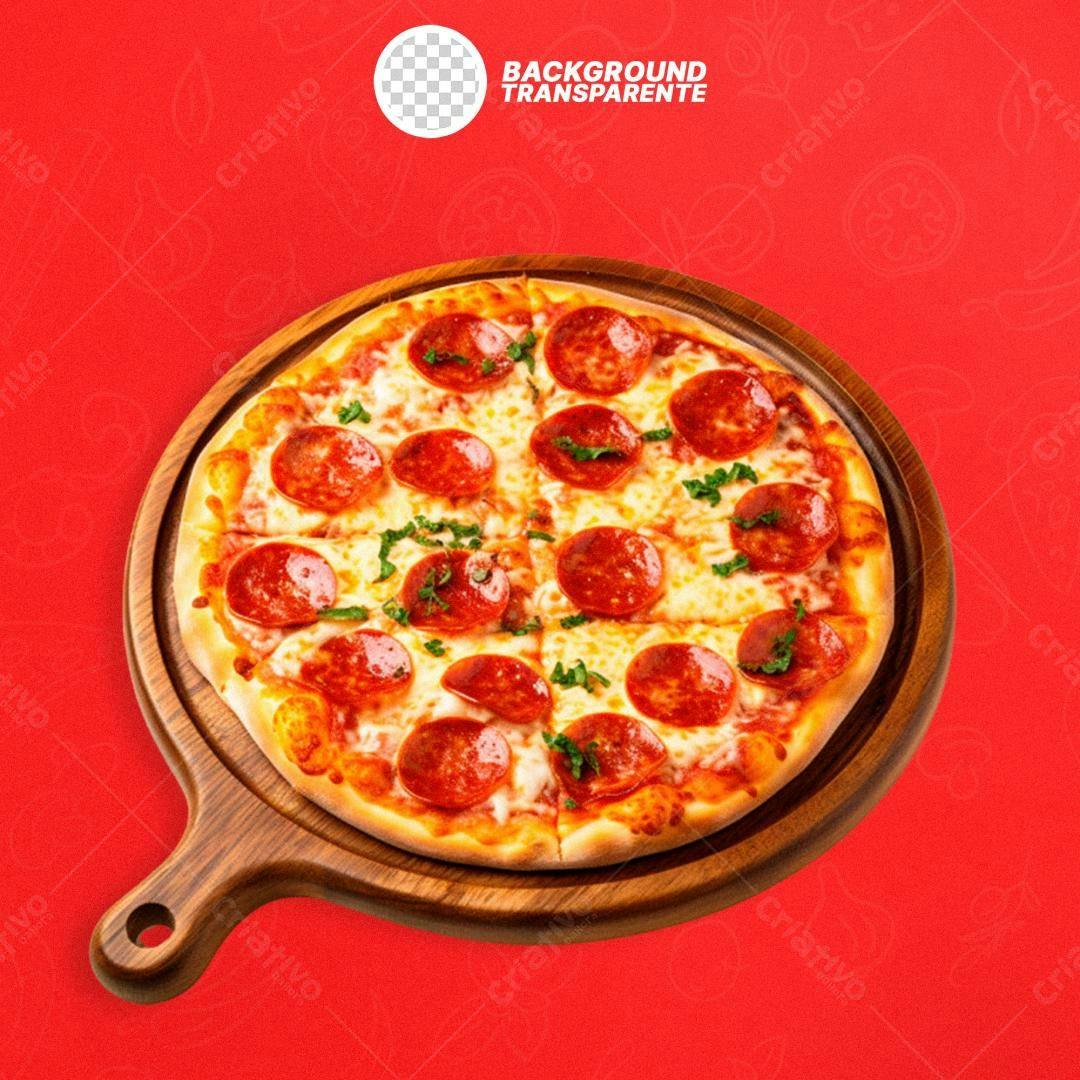 Imagem Pizza Pepperoni PNG com fundo transparente