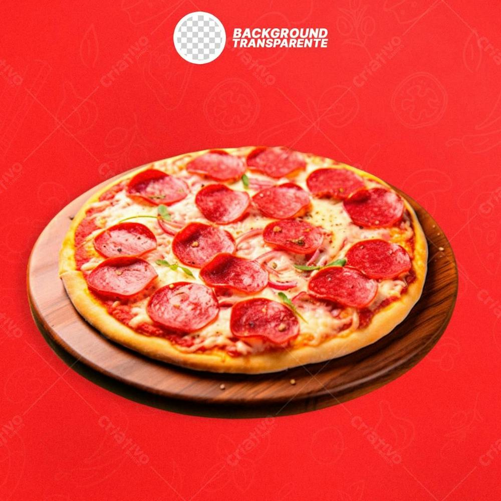 Pizza De Pepperoni Com Fundo Transparente 