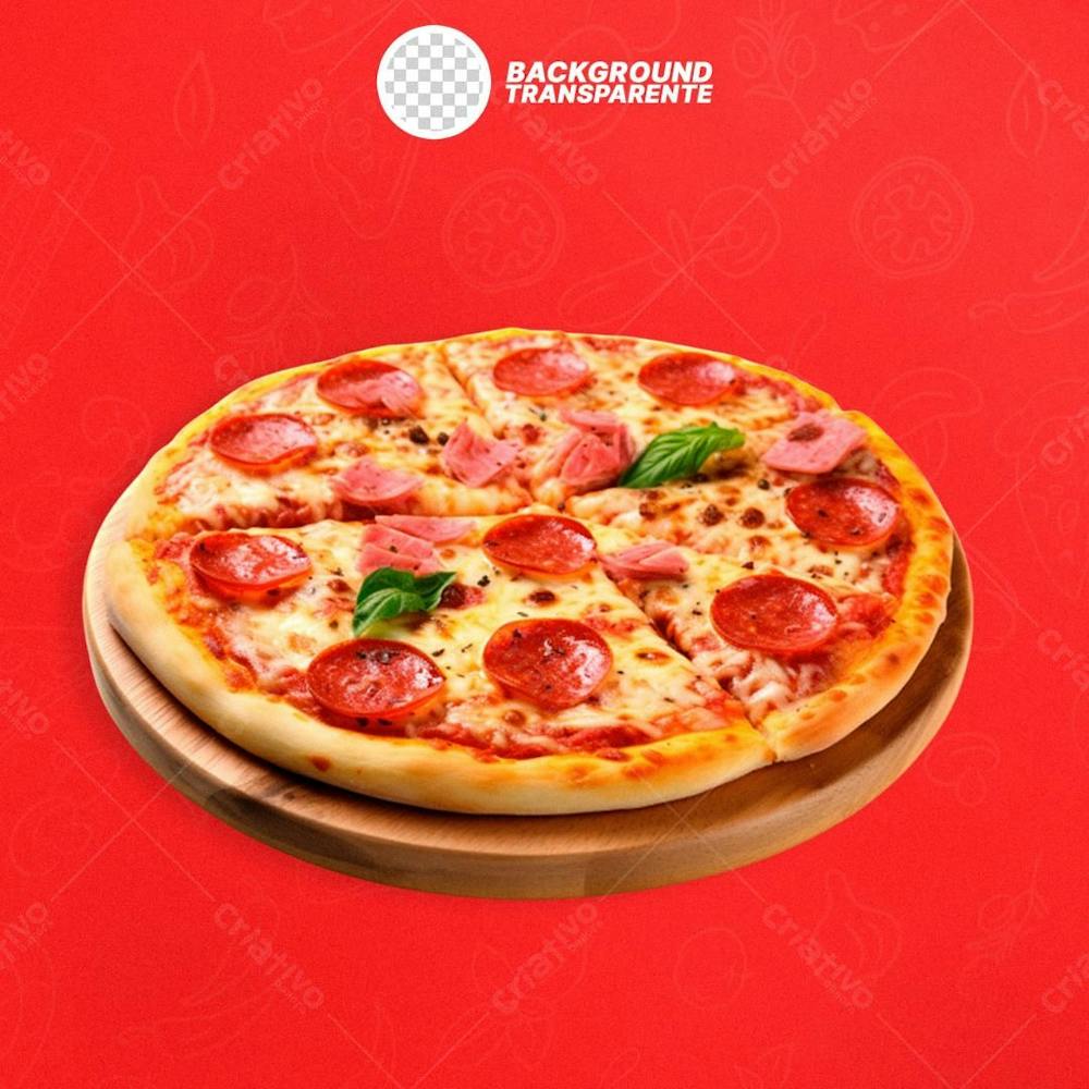 Pizza De Pepperoni Com Fundo Transparente 