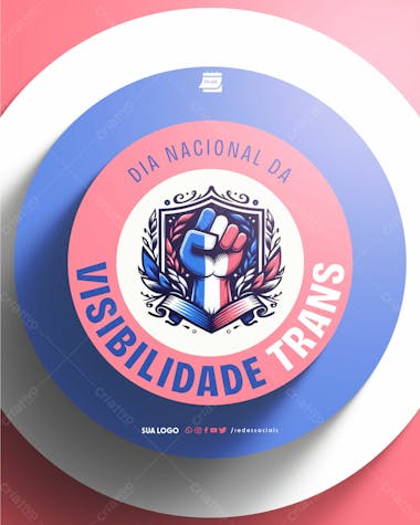 Social media dia da visibilidade trans 29 de janeiro