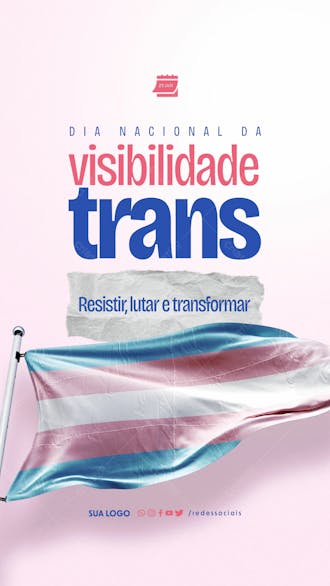 Story dia da visibilidade trans resistir lutar e transformar