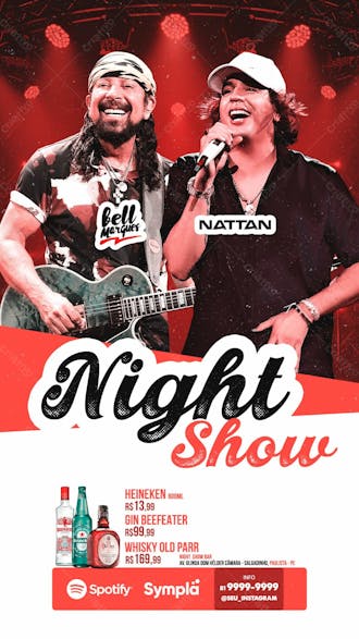 Night show nattan e bell marques storys