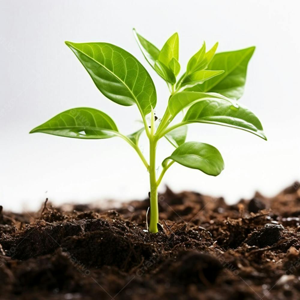 Broto De Planta Natureza Imagem Feita Por  Ia 