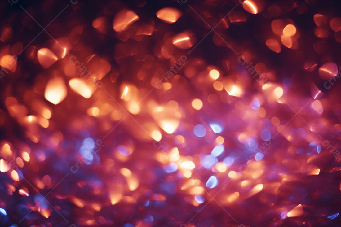 Textura Luzes Bokeh Vermelho e Azul para Fundo