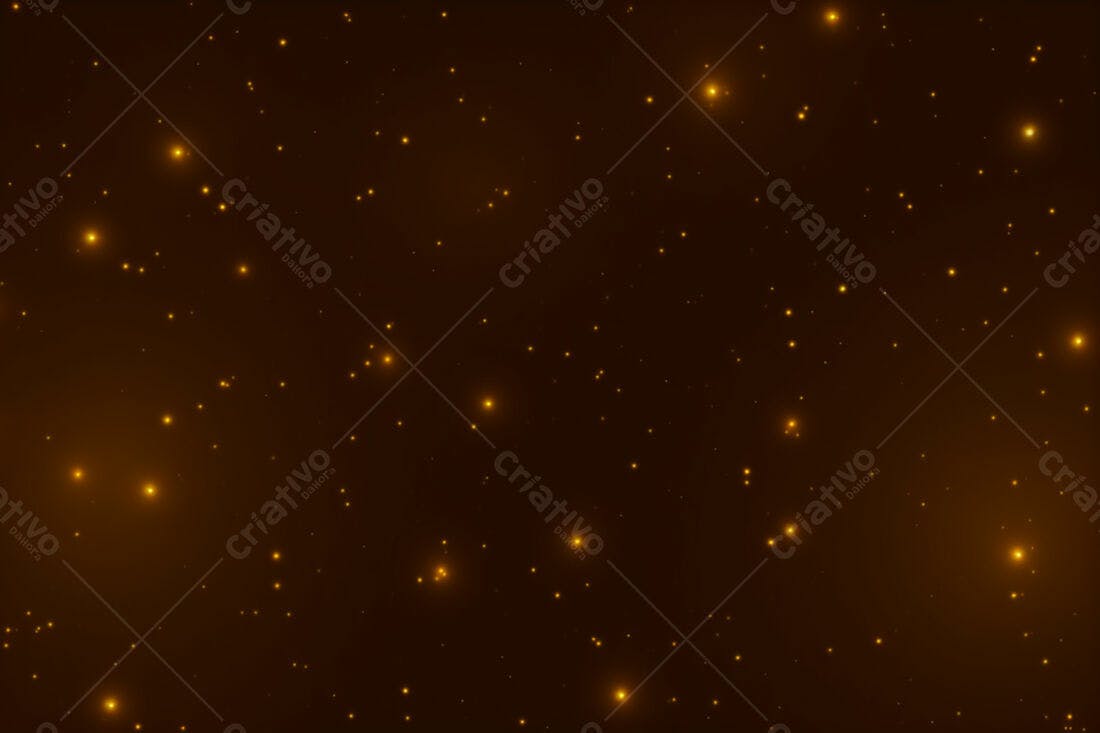 Textura Fundo Estrelado Dourado para Design