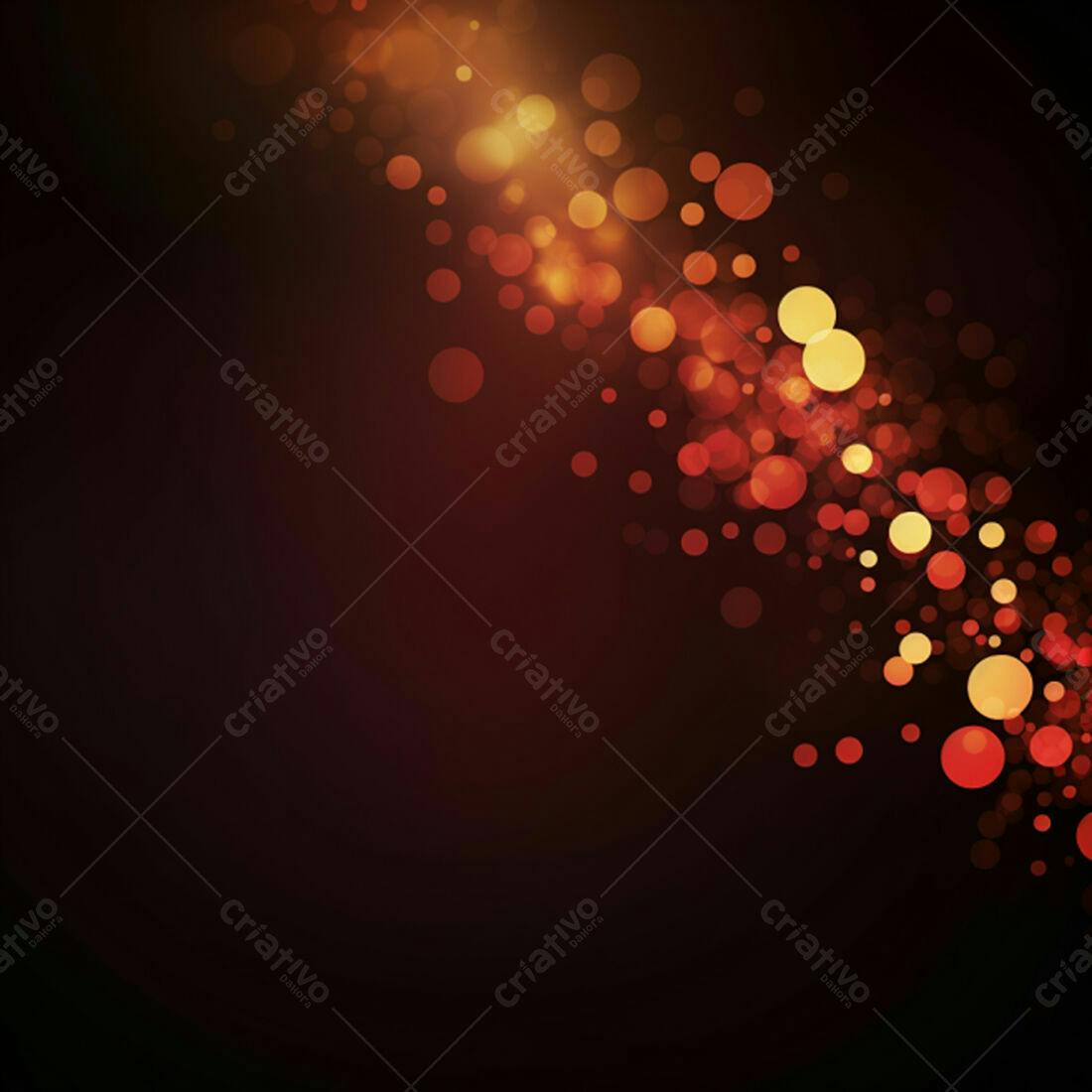 Textura Luzes Douradas e Vermelhas para Fundo