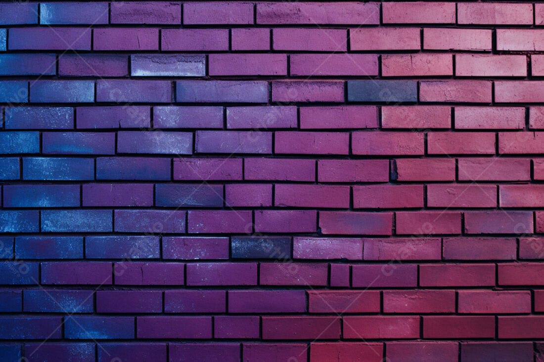 Textura tijolo roxo e azul para fundo
