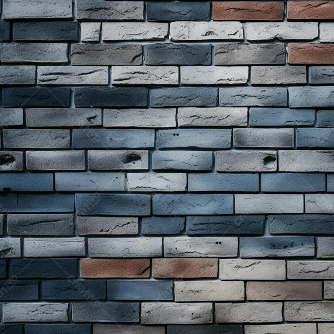 Textura tijolo azul para fundo de design