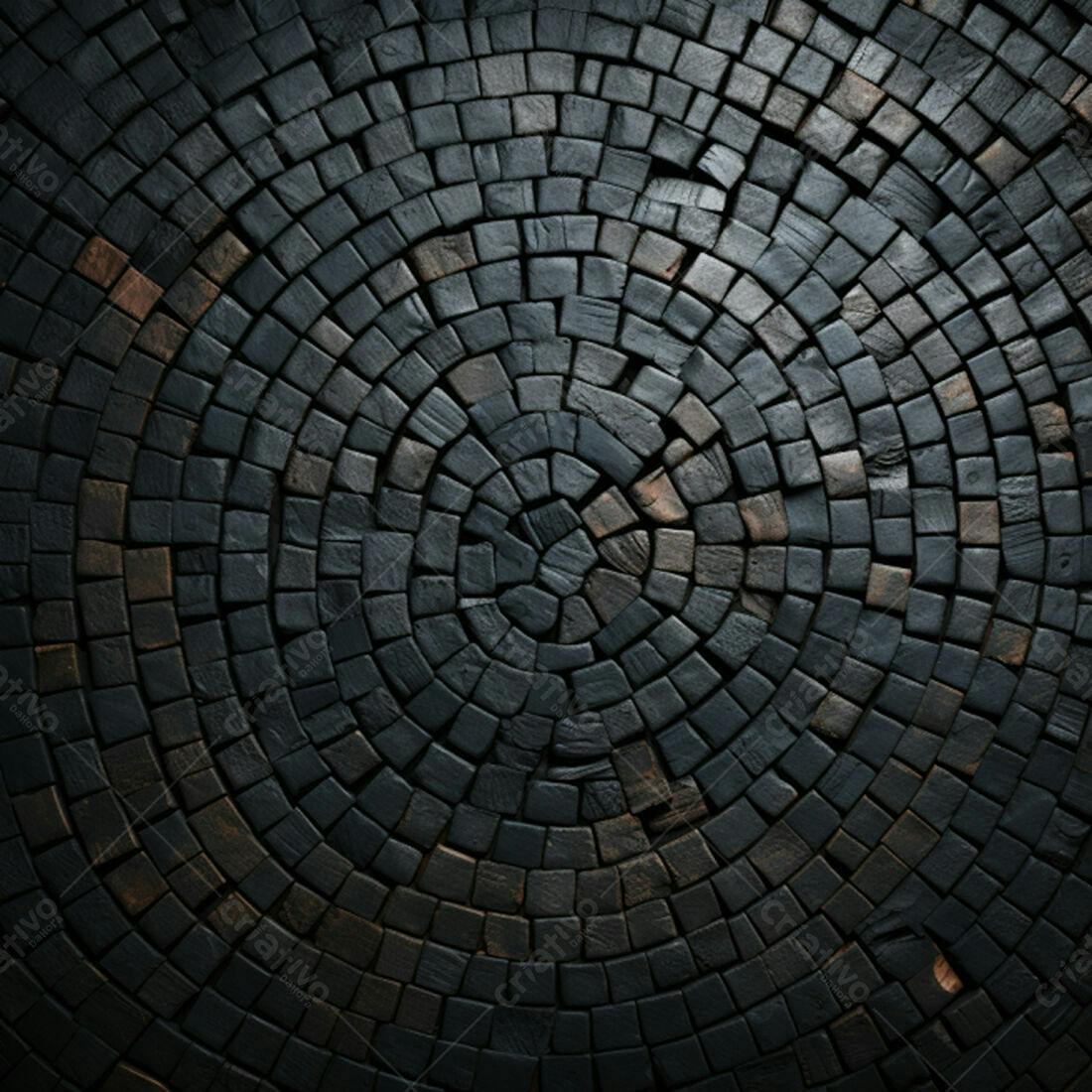Textura Pedra Mosaico Escuro para Fundo