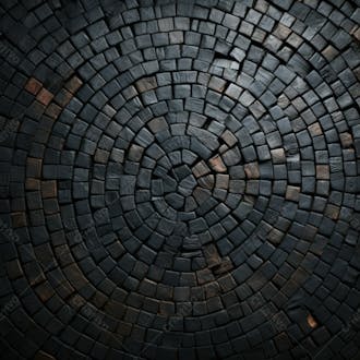 Parede circular de pedras background textura
