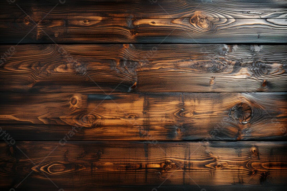 Textura Madeira Queimada Escuro para Fundo