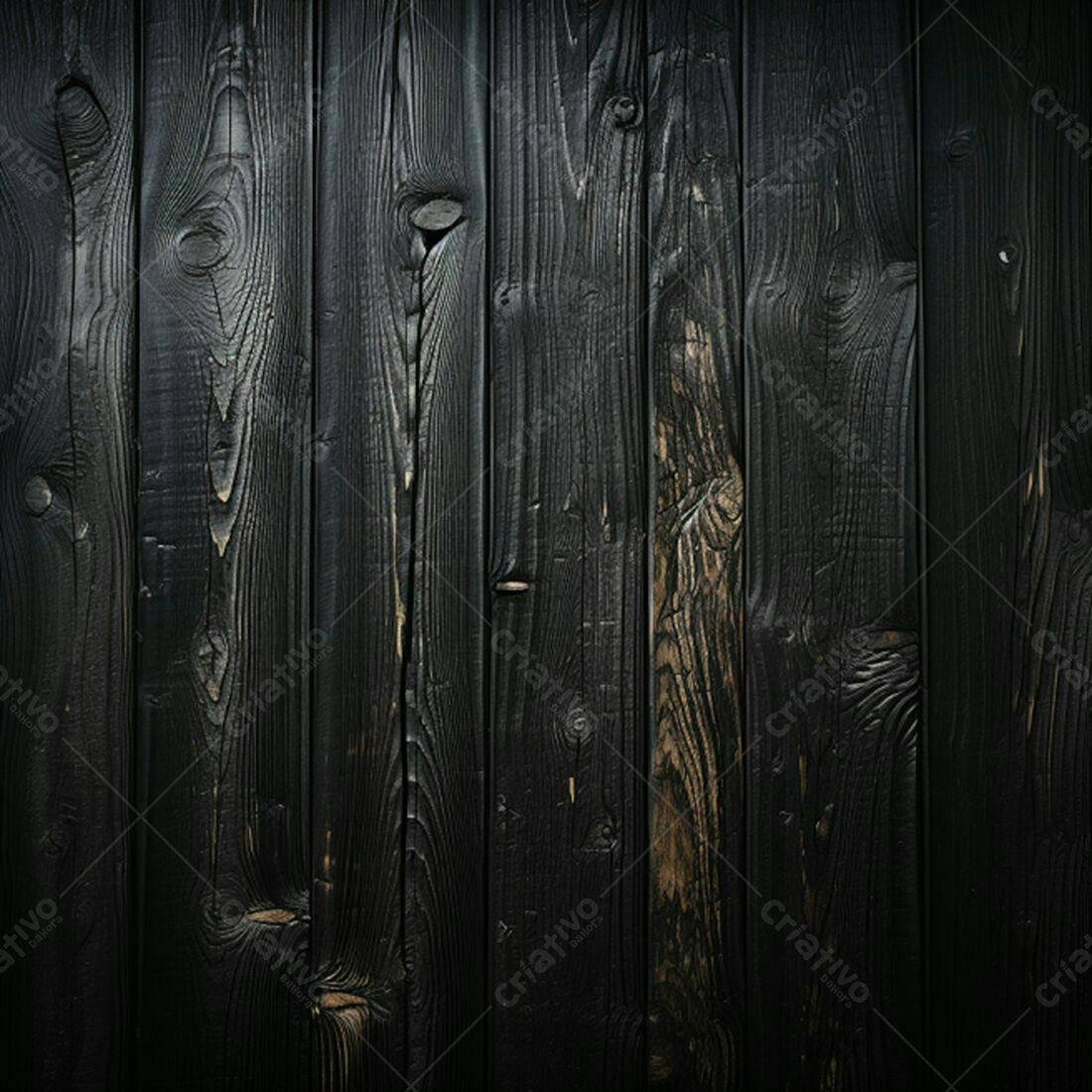 Textura Madeira Negra para Fundo Escuro