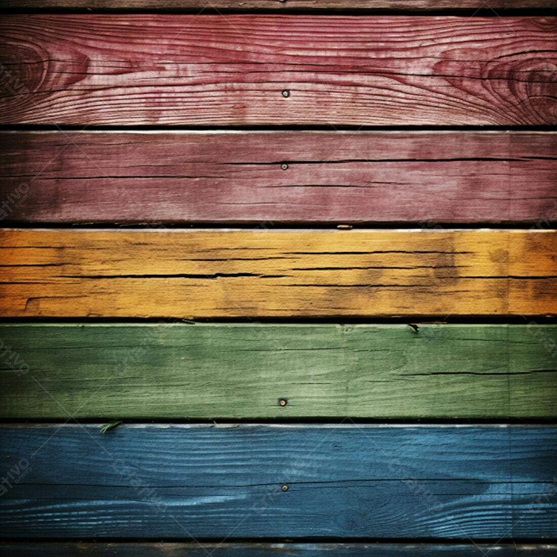 Textura Madeira Colorida para Fundo