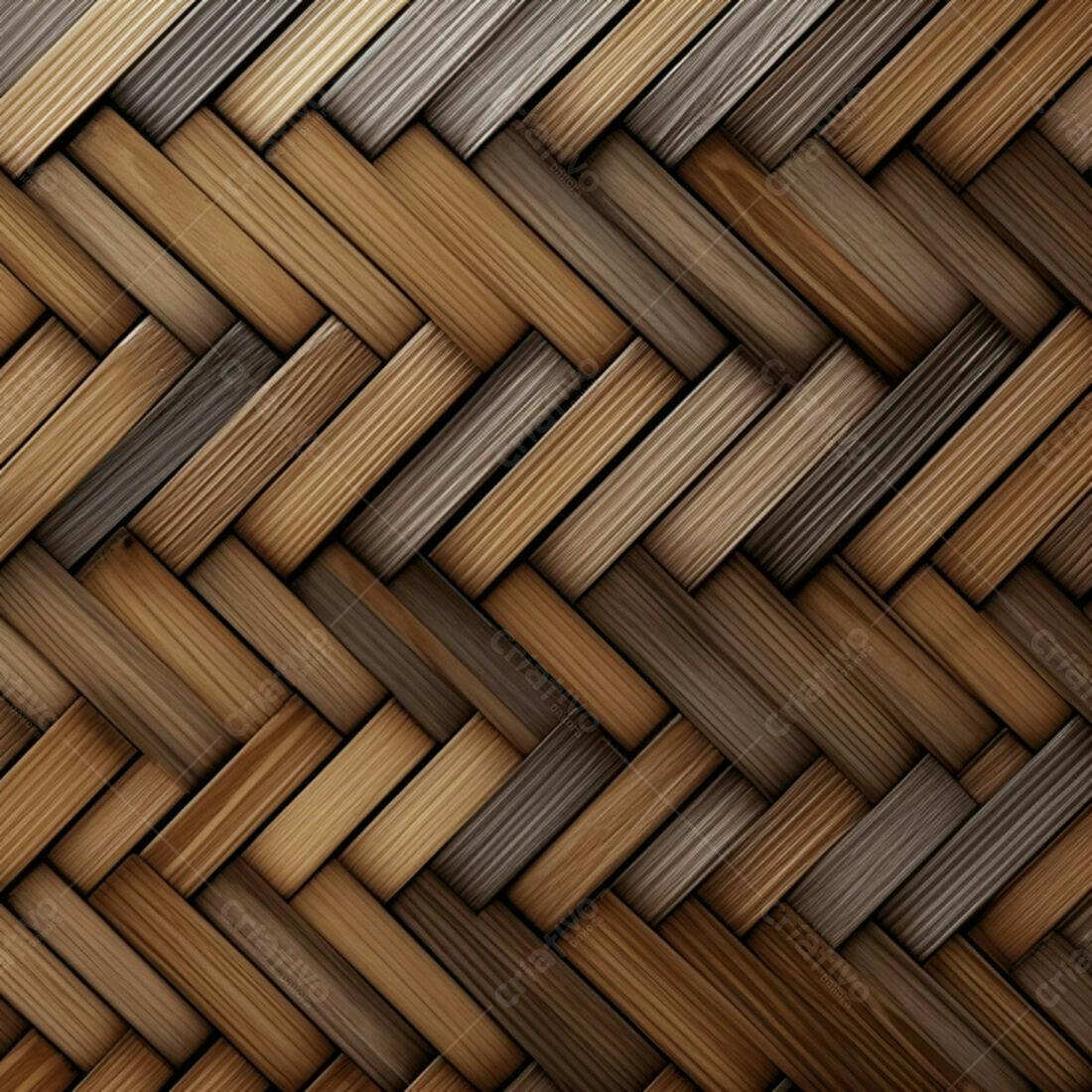Textura Madeira Trançada Marrom para Fundo