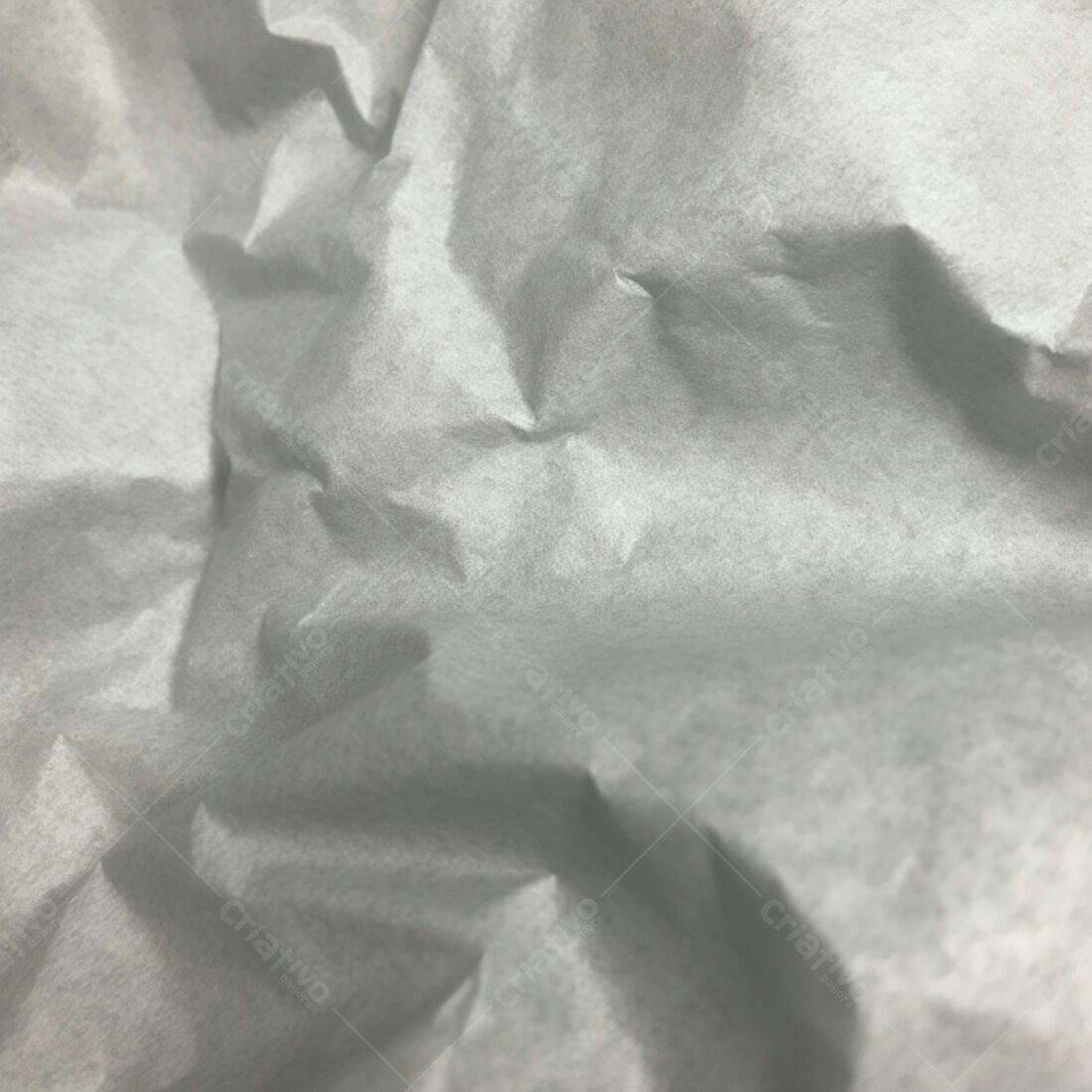Textura Papel Amassado Cinza para Fundo
