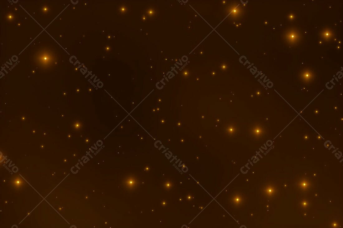 Textura Fundo Estrelado Dourado para Design