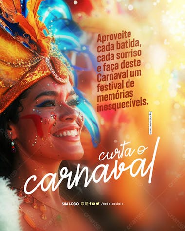 Social media carnaval aproveite cada batida