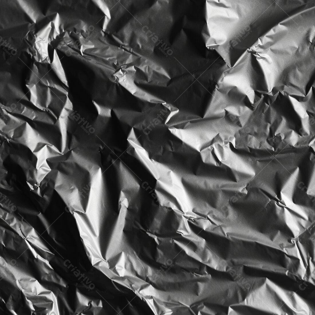 Textura Plástico Amarrotado Escuro para Fundo